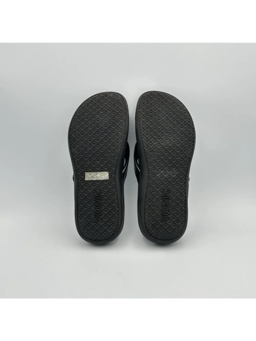 Vionic Tide II Toe Post Sandals Women's Size 8 US Black Flip Flop Slip On - Picture 9 of 13